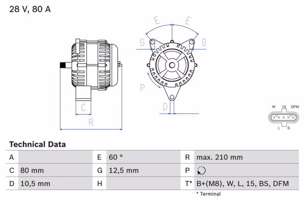 BOSCH Alternatore