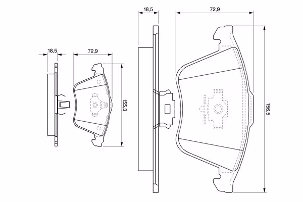 BOSCH Kit pastiglie freno, Freno a disco