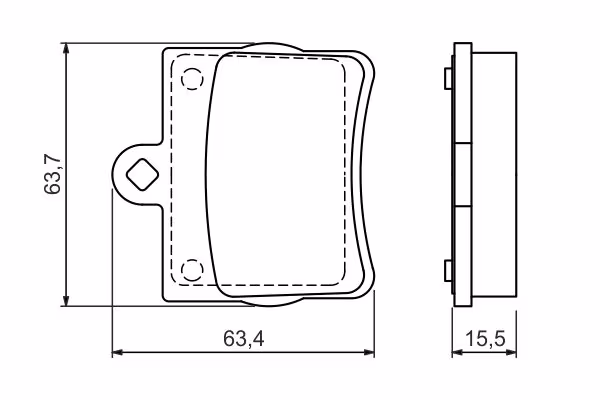 BOSCH Kit pastiglie freno, Freno a disco