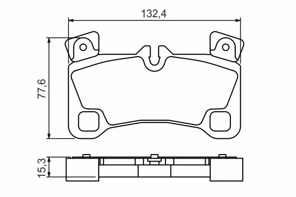 BOSCH Kit pastiglie freno, Freno a disco