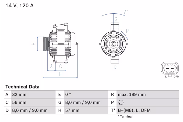 BOSCH Alternatore
