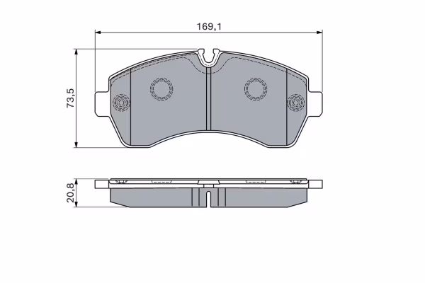 BOSCH Kit pastiglie freno, Freno a disco