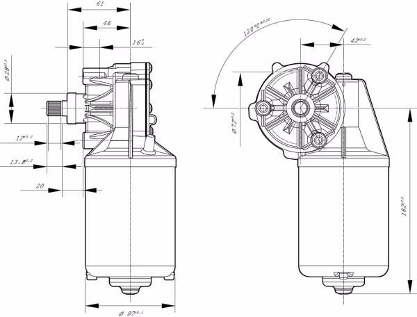 BOSCH Motore tergicristallo