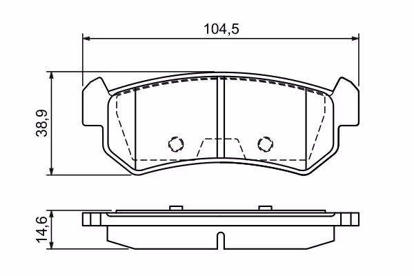 BOSCH Kit pastiglie freno, Freno a disco