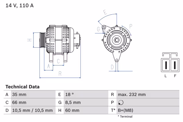 BOSCH Alternatore