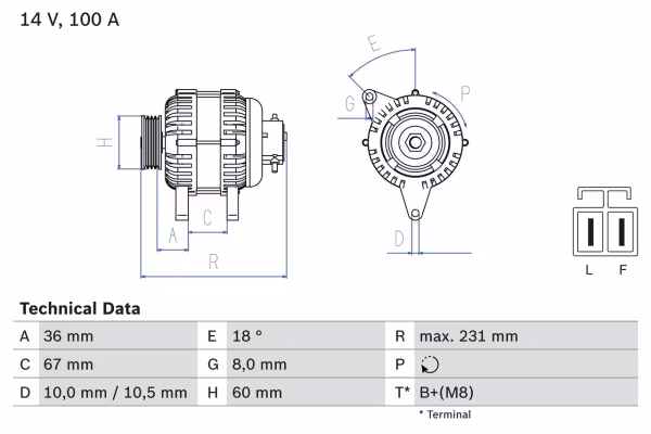 BOSCH Alternatore