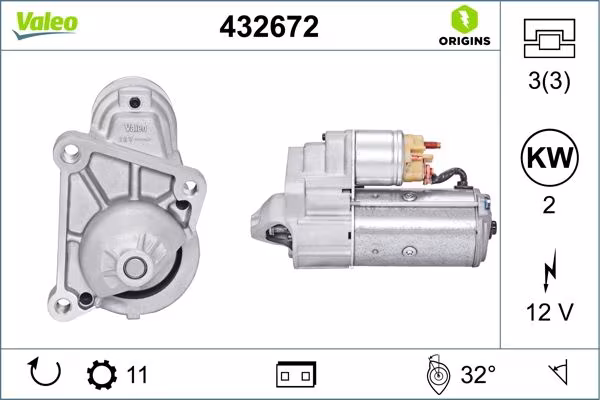VALEO Motorino d\'avviamento