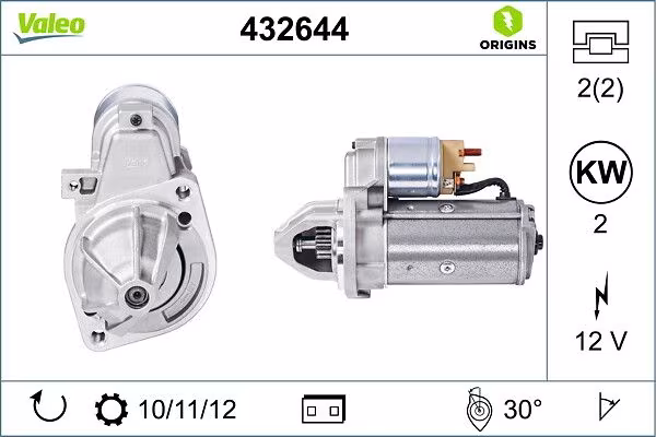 VALEO Motorino d\'avviamento