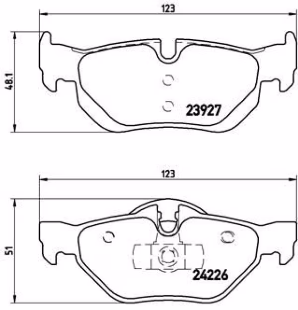 BREMBO Kit pastiglie freno, Freno a disco