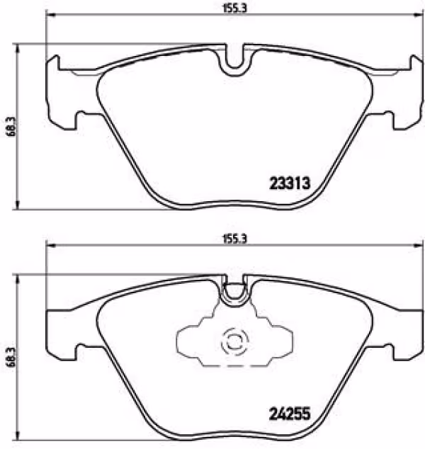 BREMBO Kit pastiglie freno, Freno a disco
