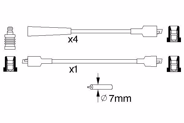 BOSCH Kit cavi accensione