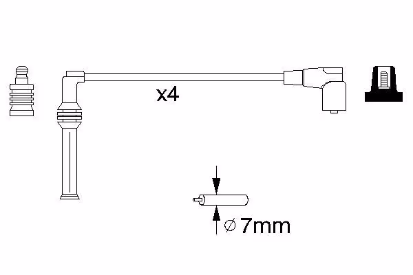 BOSCH Kit cavi accensione