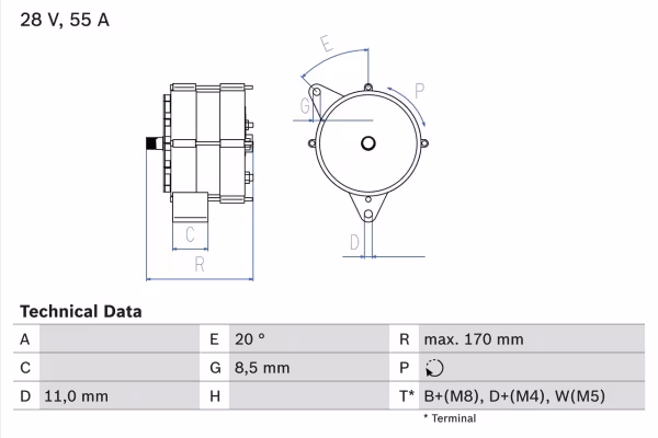 BOSCH Alternatore