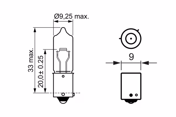 BOSCH Lampadina, Indicatore direzione