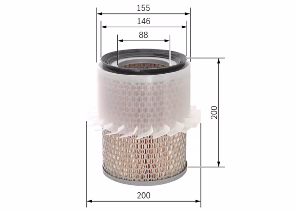 BOSCH Filtro aria