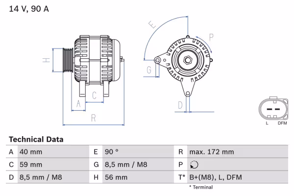 BOSCH Alternatore