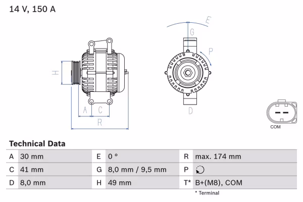 BOSCH Alternatore