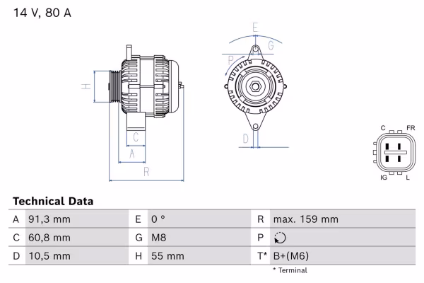 BOSCH Alternatore