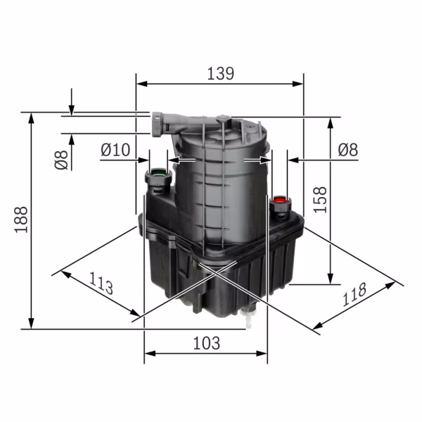 BOSCH Filtro carburante