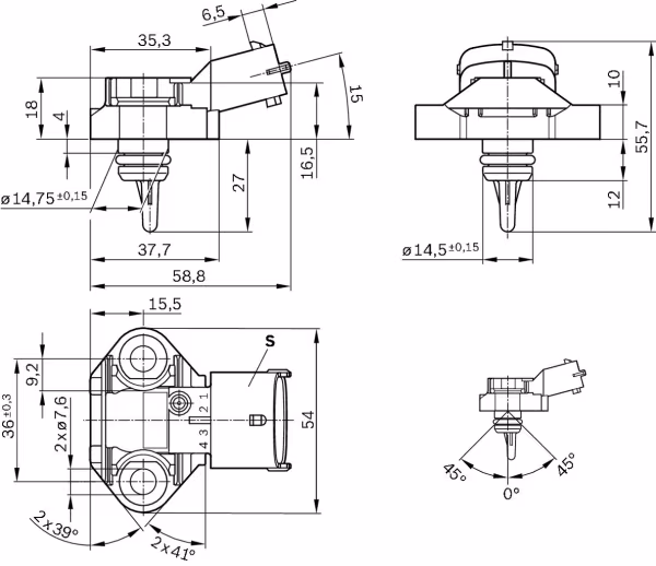 BOSCH Sensore, Temperatura carburante