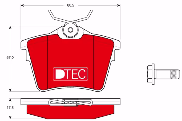 TRW Kit pastiglie freno, Freno a disco