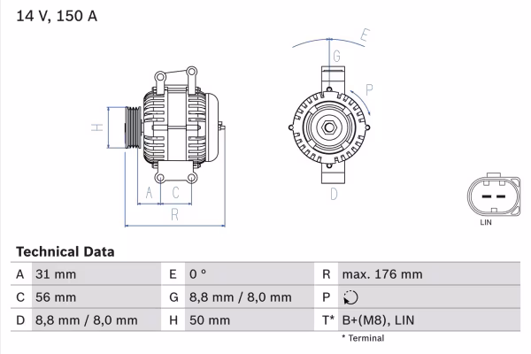 BOSCH Alternatore