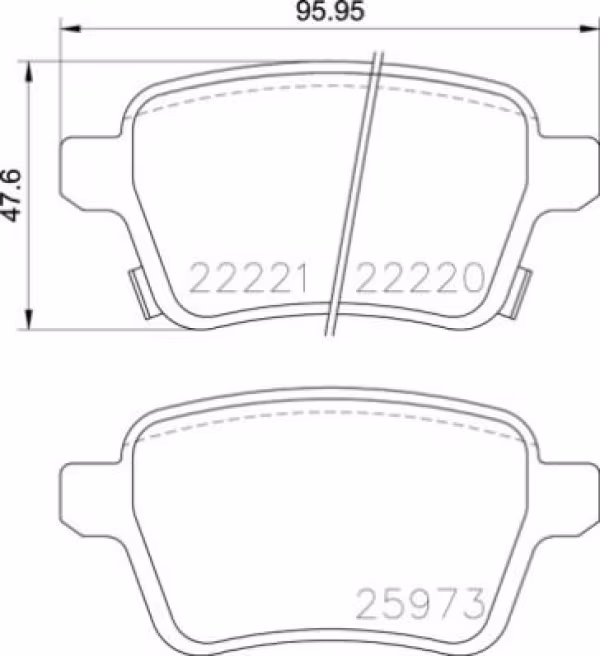BREMBO Kit pastiglie freno, Freno a disco