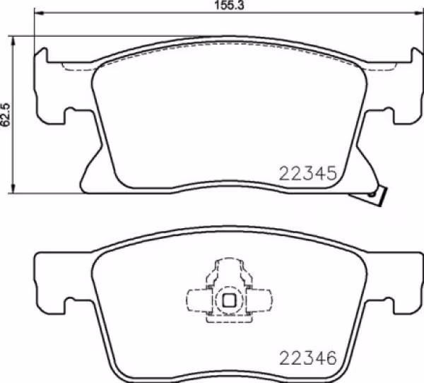 BREMBO Kit pastiglie freno, Freno a disco