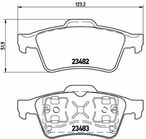 BREMBO Kit pastiglie freno, Freno a disco