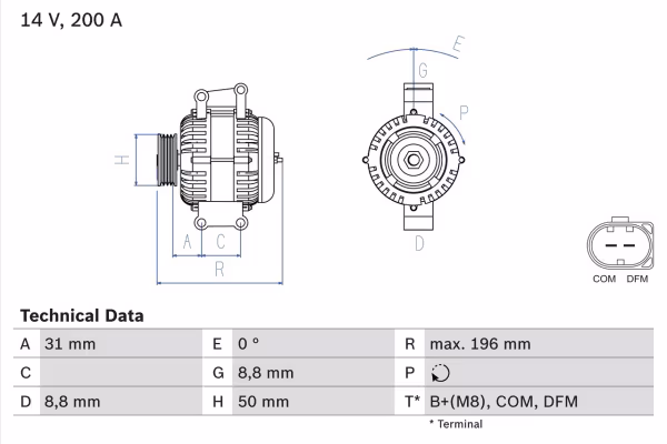 BOSCH Alternatore