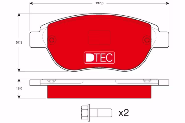 TRW Kit pastiglie freno, Freno a disco