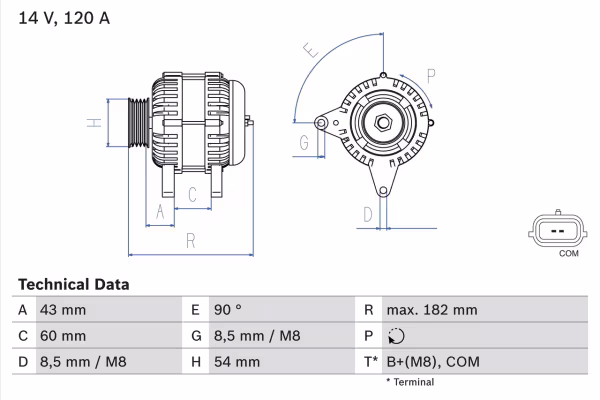 BOSCH Alternatore