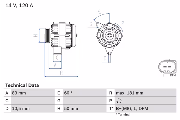 BOSCH Alternatore