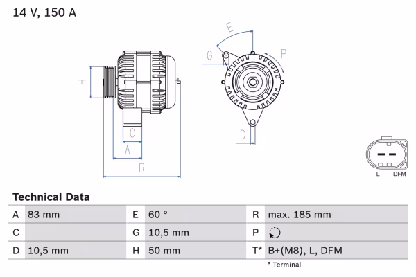 BOSCH Alternatore