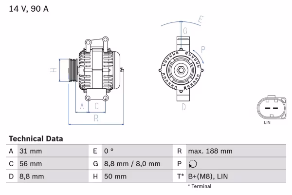 BOSCH Alternatore