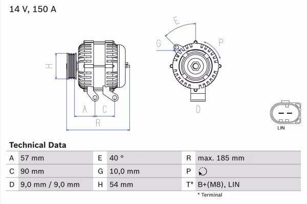 BOSCH Alternatore