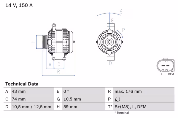 BOSCH Alternatore