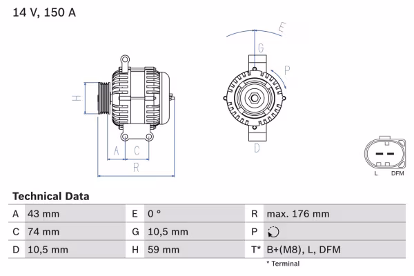 BOSCH Alternatore