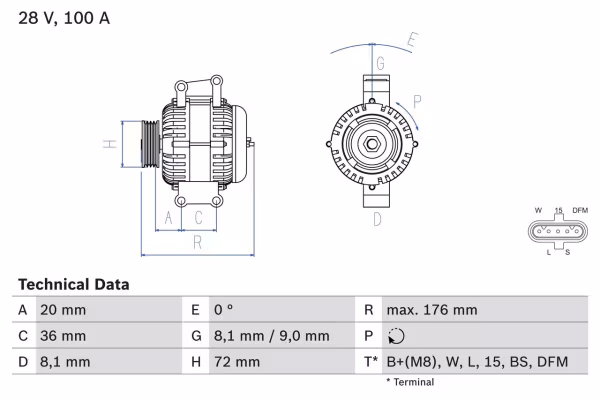BOSCH Alternatore