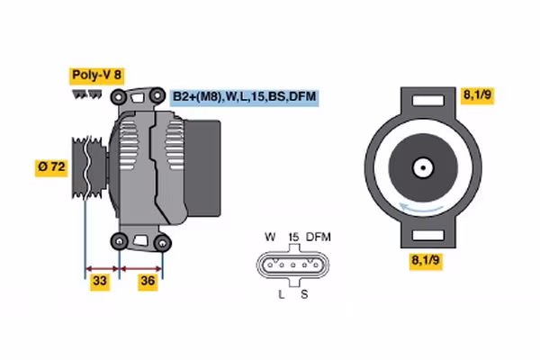 BOSCH Alternatore