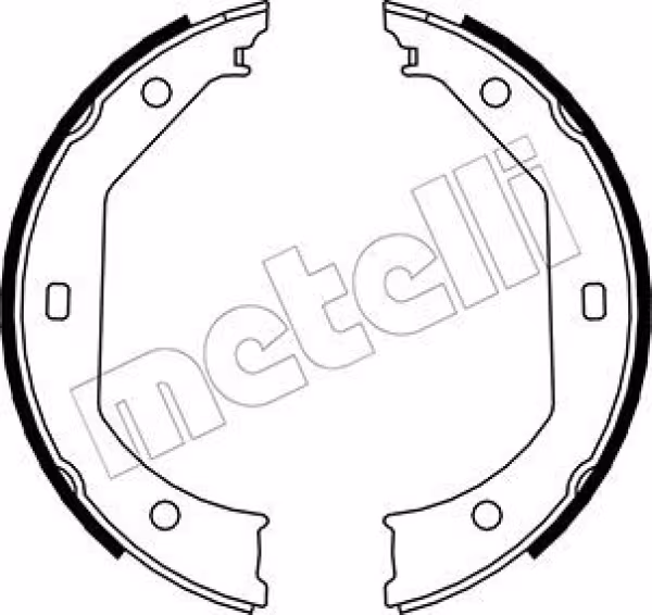 METELLI Kit ganasce, Freno stazionamento