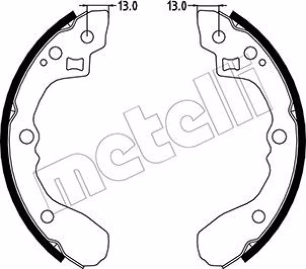 METELLI Kit ganasce freno