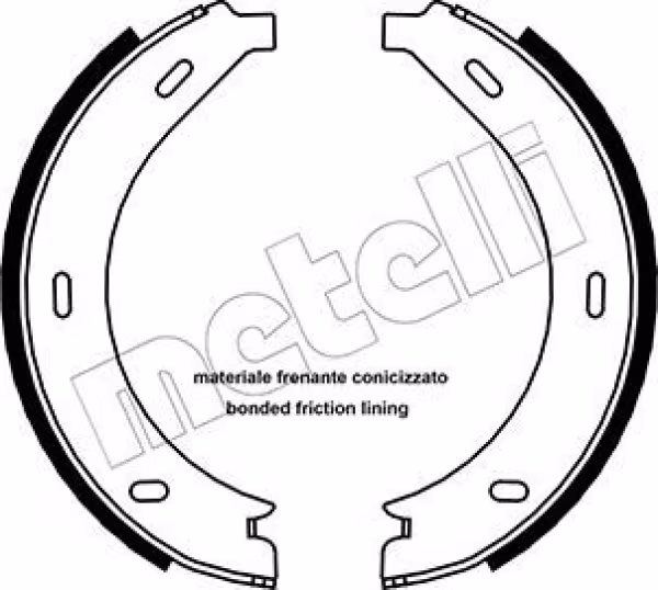METELLI Kit ganasce, Freno stazionamento