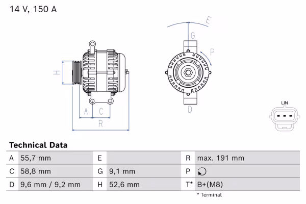 BOSCH Alternatore