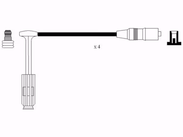 NGK Kit cavi accensione