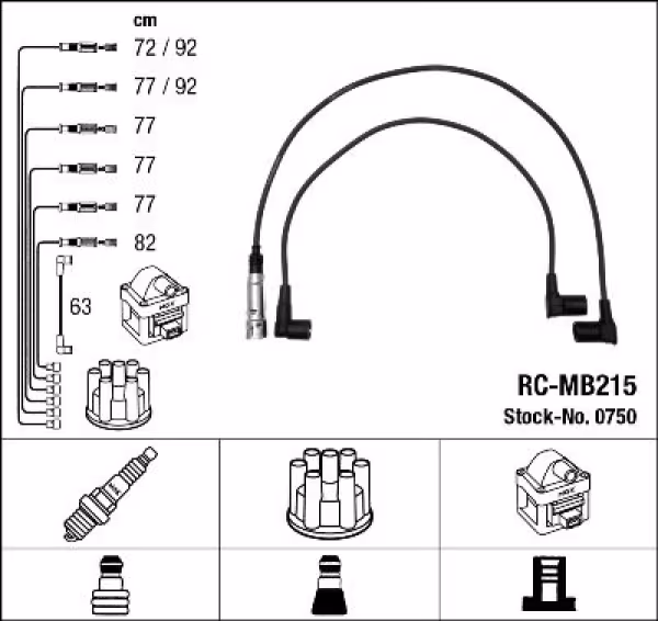 NGK Kit cavi accensione
