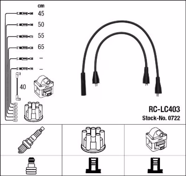 NGK Kit cavi accensione