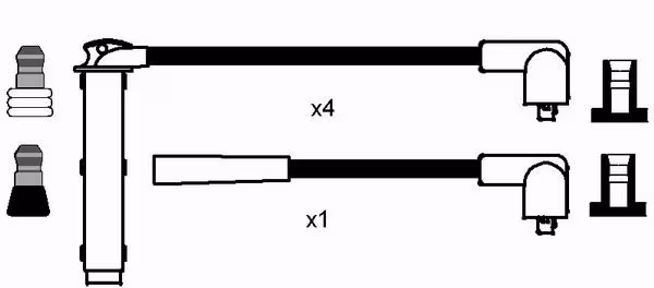 NGK Kit cavi accensione