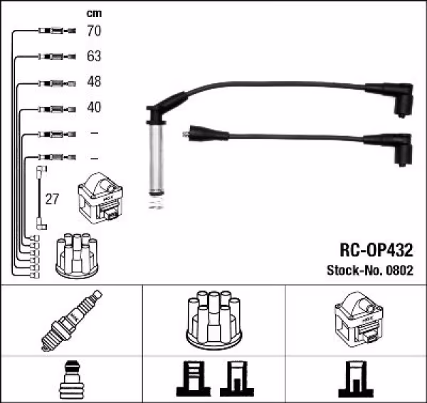 NGK Kit cavi accensione