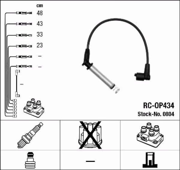 NGK Kit cavi accensione